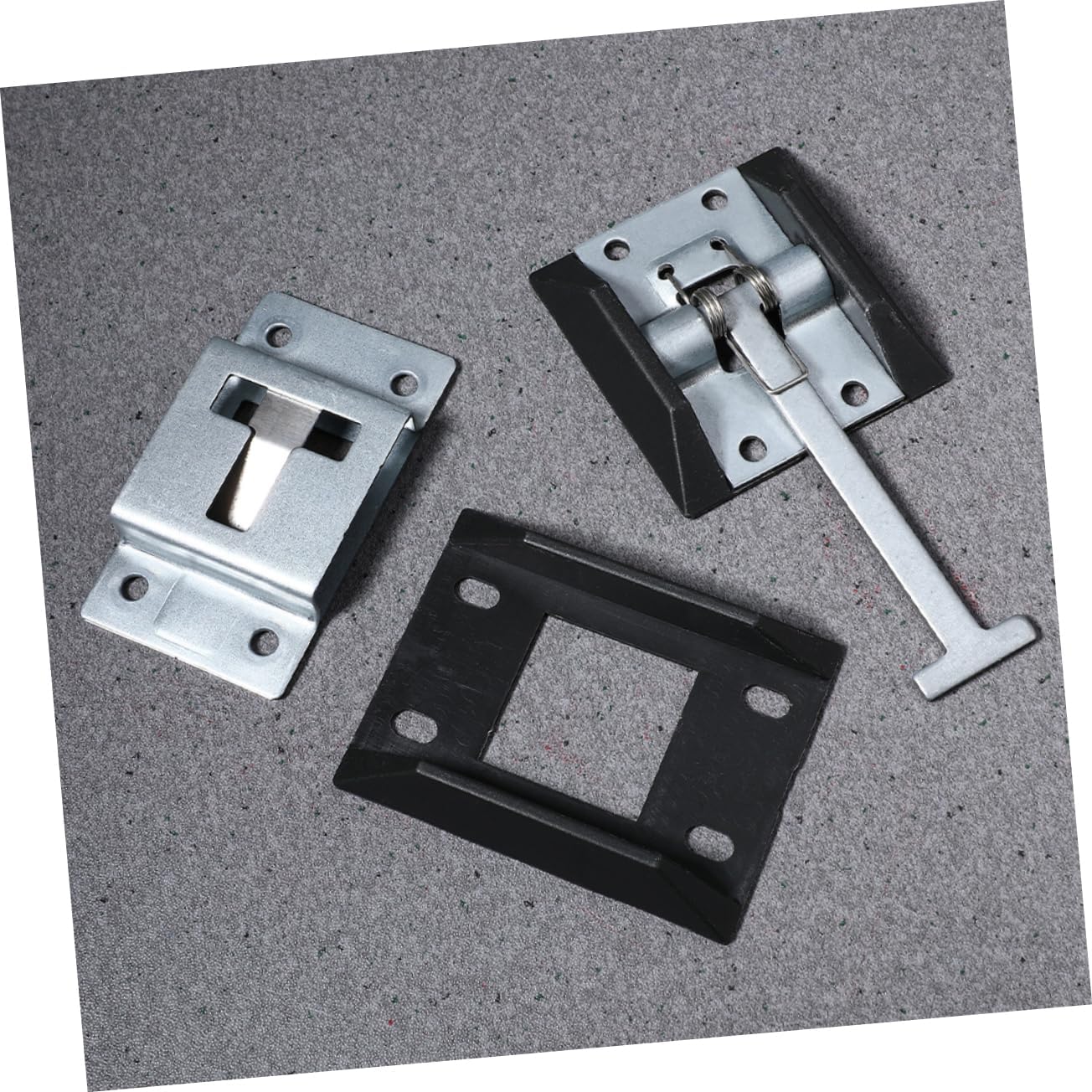 2sets Door Hook Metal Rv Door Holder Latch Kit Zinc Coating for Cargo Trailer