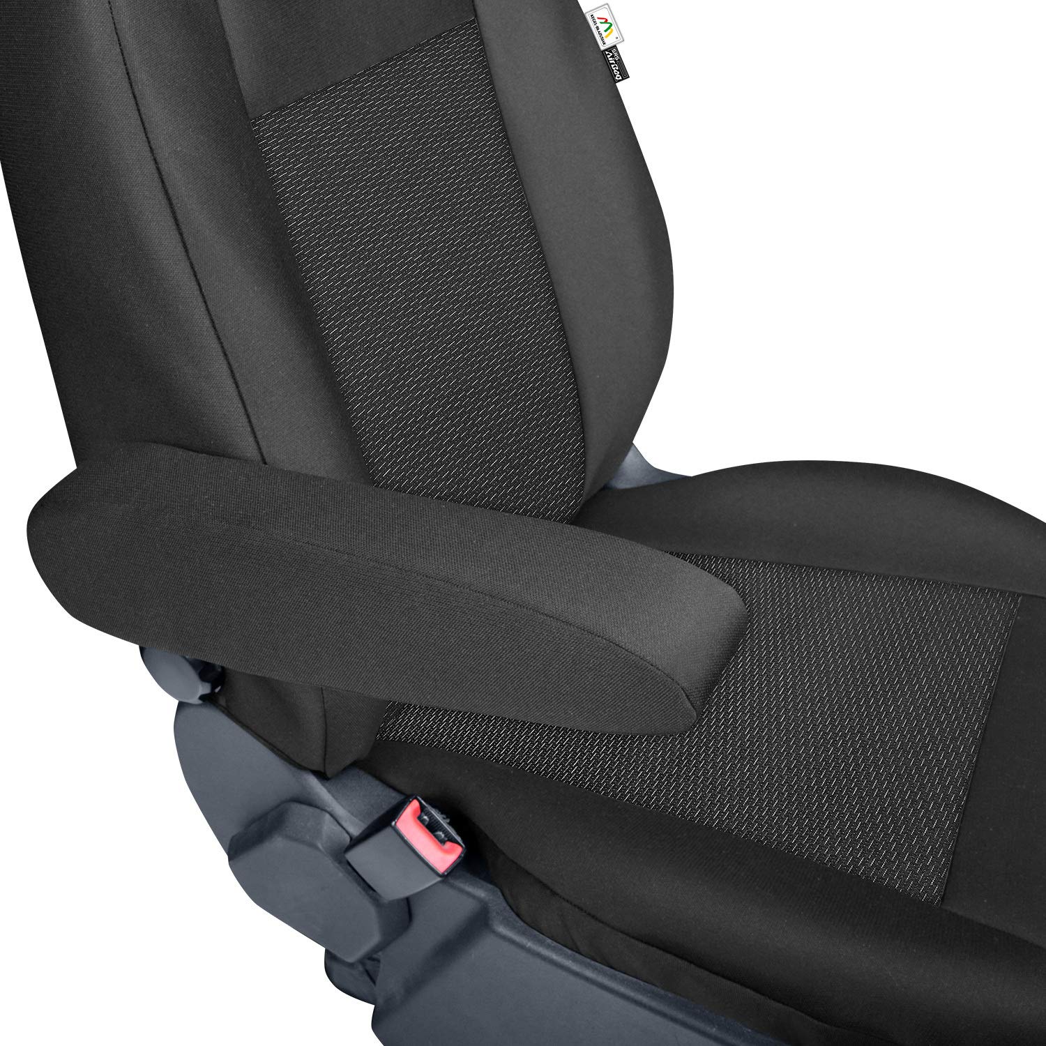 Coprisedili Kegel-Blazusiak su misura in Poliestere per Ford Transit Custom dal 2012 al 2018, Nero