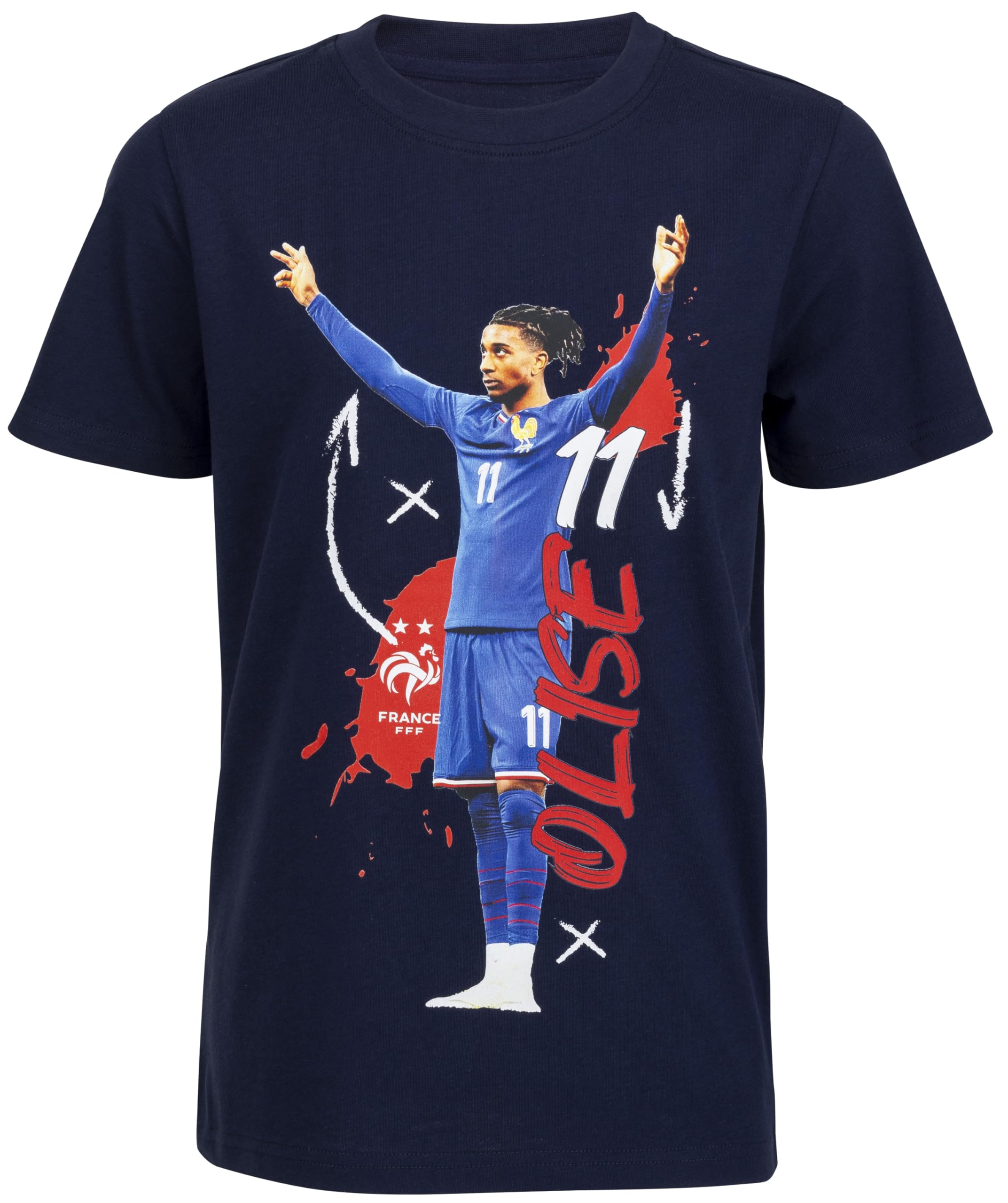 FFF T-Shirt Enfant Michael OLISE - Collection Officielle Equipe de France de Football