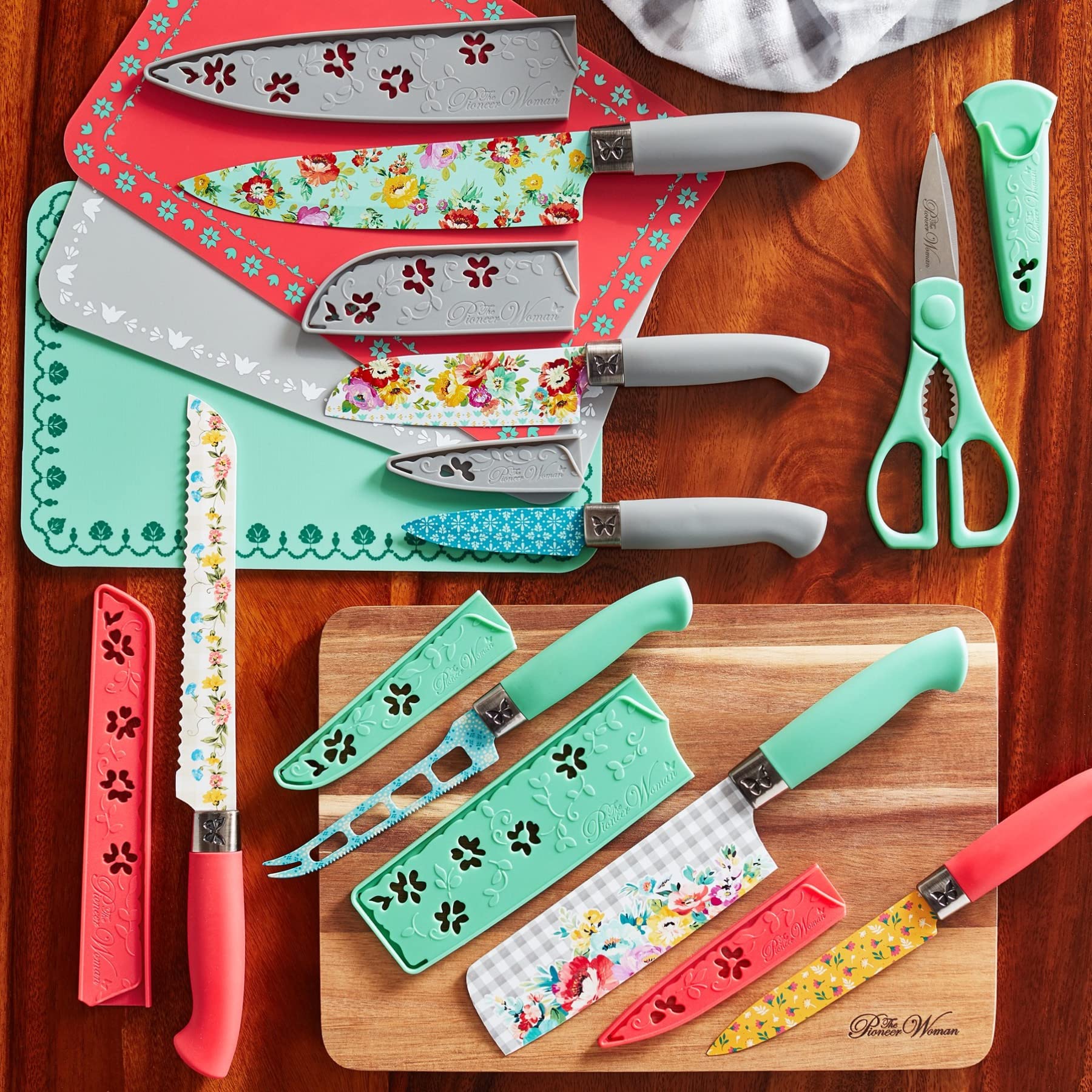The Pioneer Woman Cutlery Set 20 Pc Pioneer Woman Knife Set Bundle
