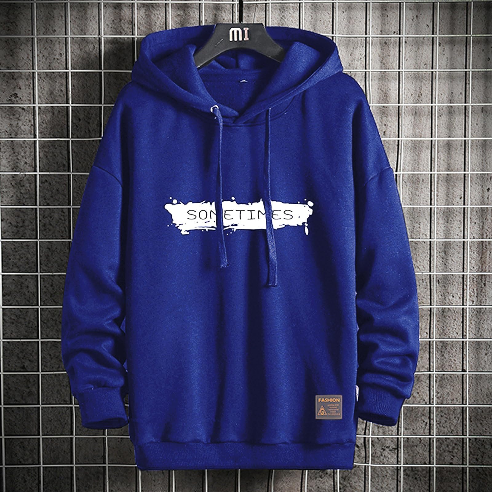 Moshtashio Felpa Uomo con Cappuccio Unisex Hip Hop a Maniche Lunghe Sweatshirt Pullover Uomo Felpe Stampa di Lettere Hoodie Uomo Autunno Inverno