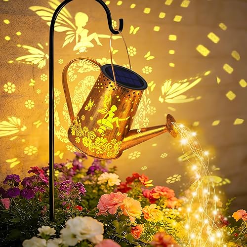 Miniatura 15 de Luces solares para regadera, regalos de colibrí para mujeres, mamá, abuela, cumpleaños, impermeable, decoración de jardín al aire libre, grandes
