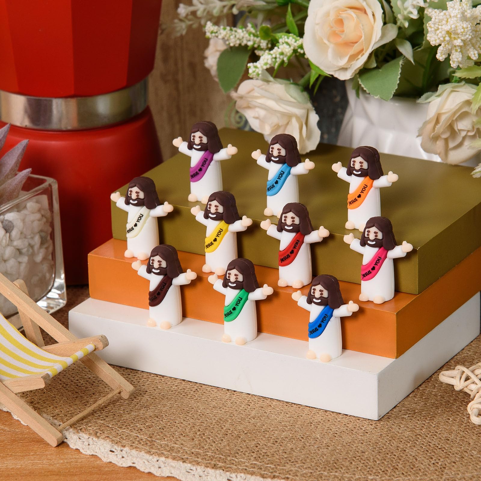 50 Mini Jesus Figuren - Religiöse Figuren Für Sonntagsschule & Ostern