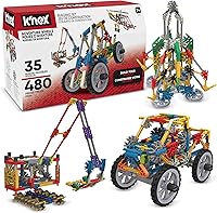 K'NEX Adventure Wheels 480-Piece STEM Building Set - 35 Moving Models, Creative Construction Toys Ages 7+