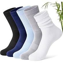FITRELL Womens Soft Bamboo Rayon Dress Socks 5 Pairs