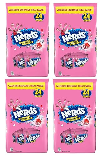 Smiling Sweets Gummy Clusters - Bolsa de intercambio de aula para el día de San Valentín, paquete de 4, deliciosos caramelos de gomitas con un disponible en Yaxa Venezuela