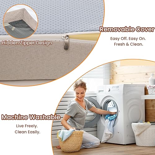 Miniatura 5 de Custom Size Bay Window Cushion, Bench Cushions for Indoor Furniture, Window Seat Cushion, Breakfast Nook Cushions, Indoor Bench Cushions,