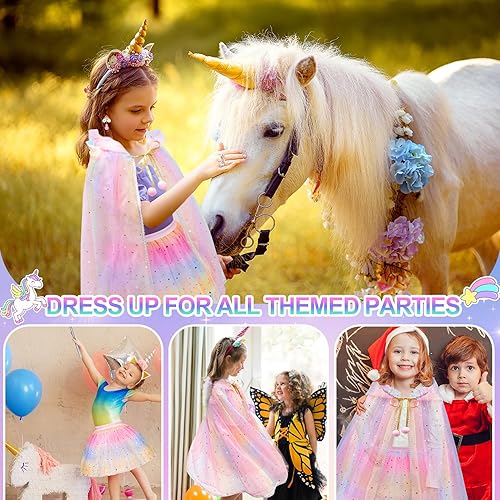 Miniatura 5 de Vestido de princesa para niñas de 4 a 6, vestidos de princesa para niñas, juguetes para niñas de 3, 4, 5, 6, 7, 8 años, regalo de Pascua y cumpleaños