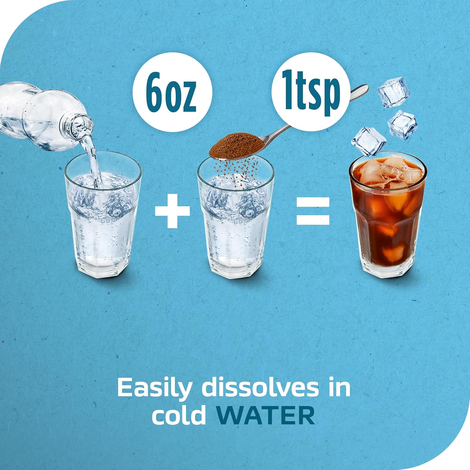 NESCAFÉ Ice Roast, Instant Iced Coffee, 2 Jars (6 Oz Each)
