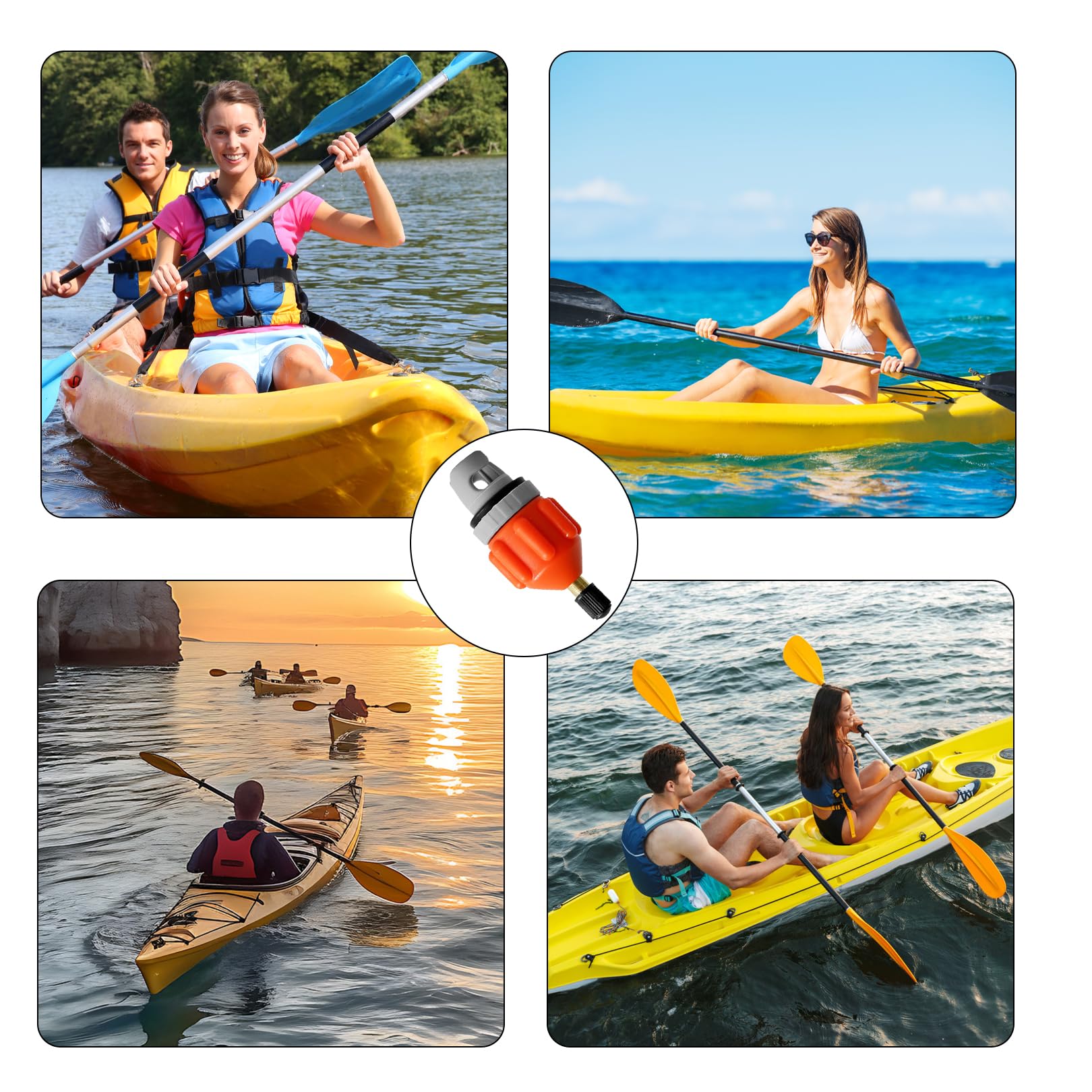 Sup Adapter für Kompressor,Pumpenadapter,Paddle Board Pumpe Zubehör für Kajak Dingy Boote Paddelboard