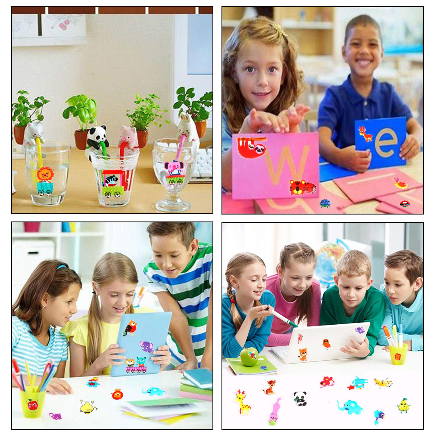 1000 stickers kinderen 2 jaar 3 jaar 3D stickers dieren groenten groenten fruit ideaal geschenk stickers