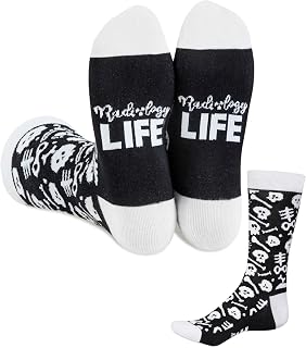 InnoBeta Radiology Gifts, Gifts for Radiographer on National Radiologic Technology Week, Birthday and Chirstmas, One Size Crew Socks