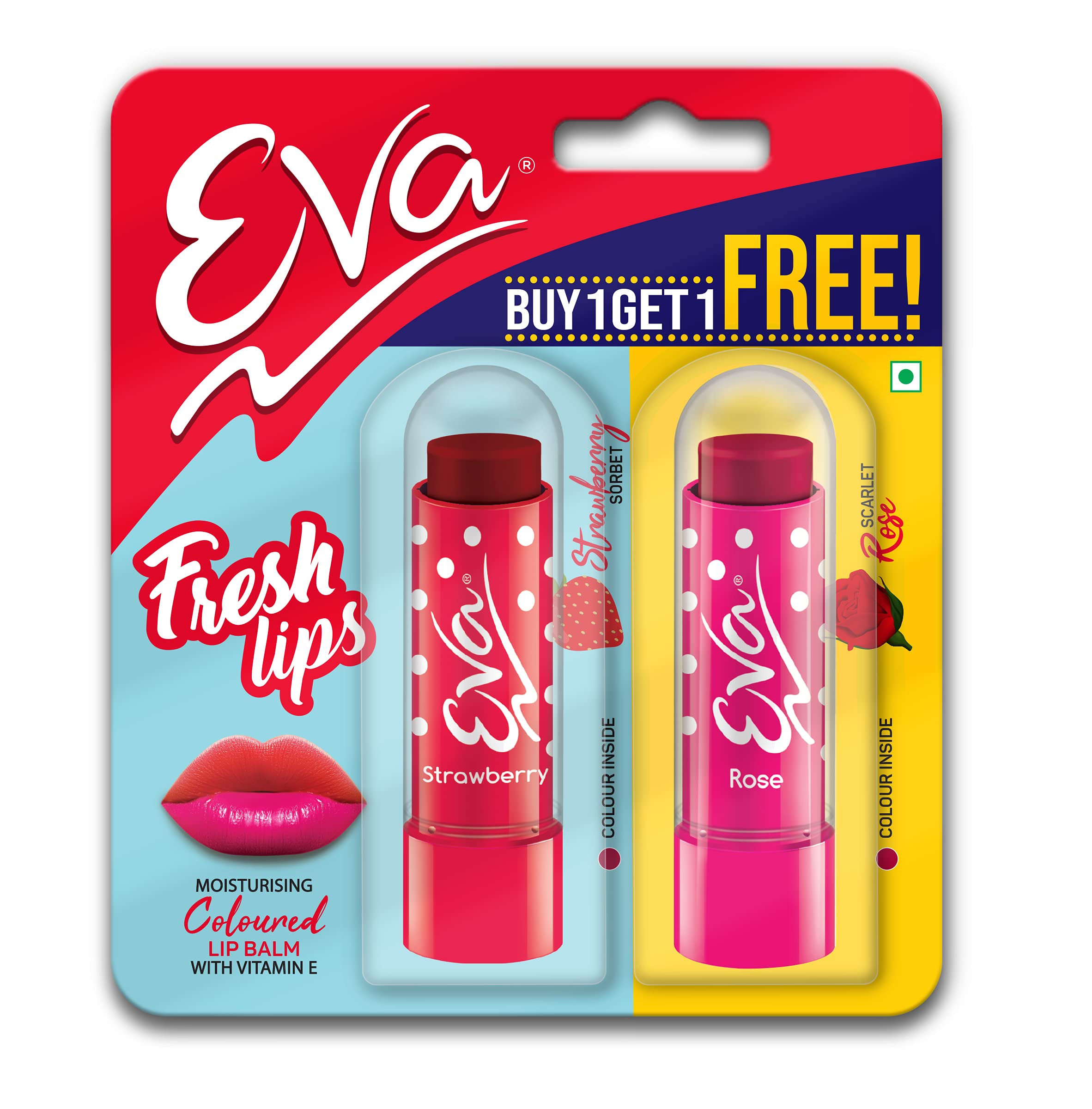 Eva Fresh Lips 4.5 gram 1+1 (Strawberry + Rose)-image-21