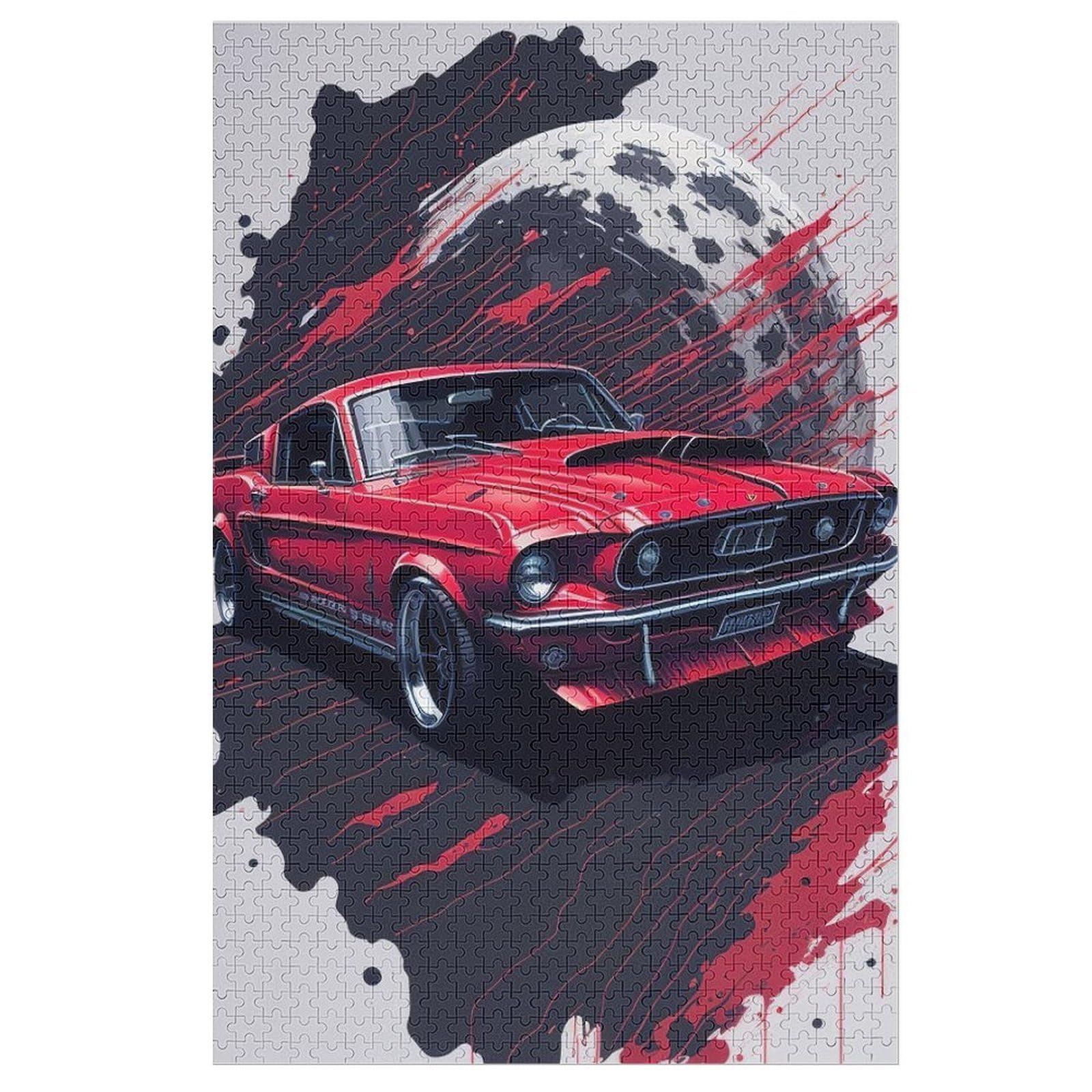 Jigsaw Puzzle Sports Car 2000 Piece für Erwachsene und Kinder Puzzle Family 70x100cm