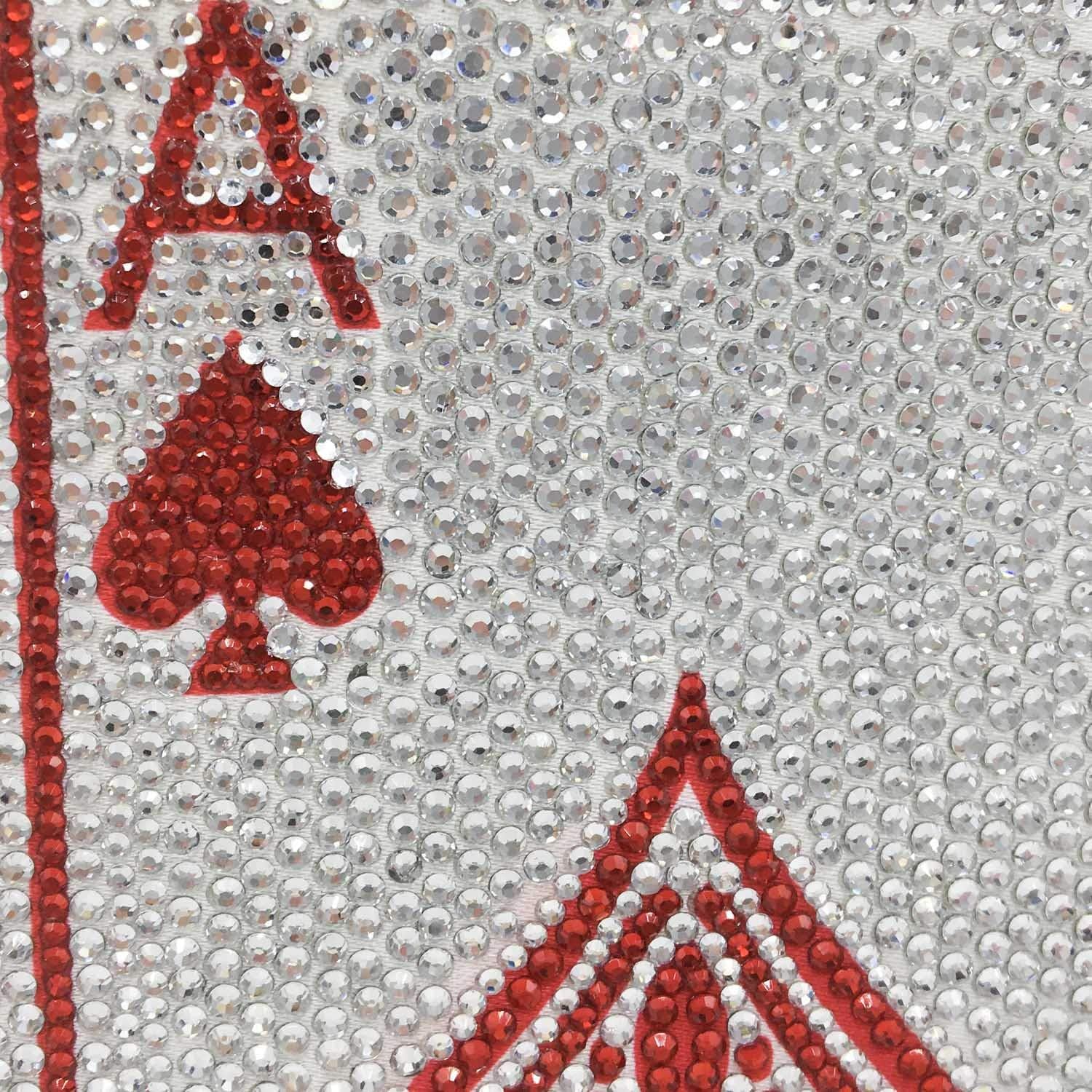 Boutique De FGG Poker Card Rhinestone Handbags Evening Bags and Clutches Women Crystal Clutch Purse for Party Casino, Mini - Image 5