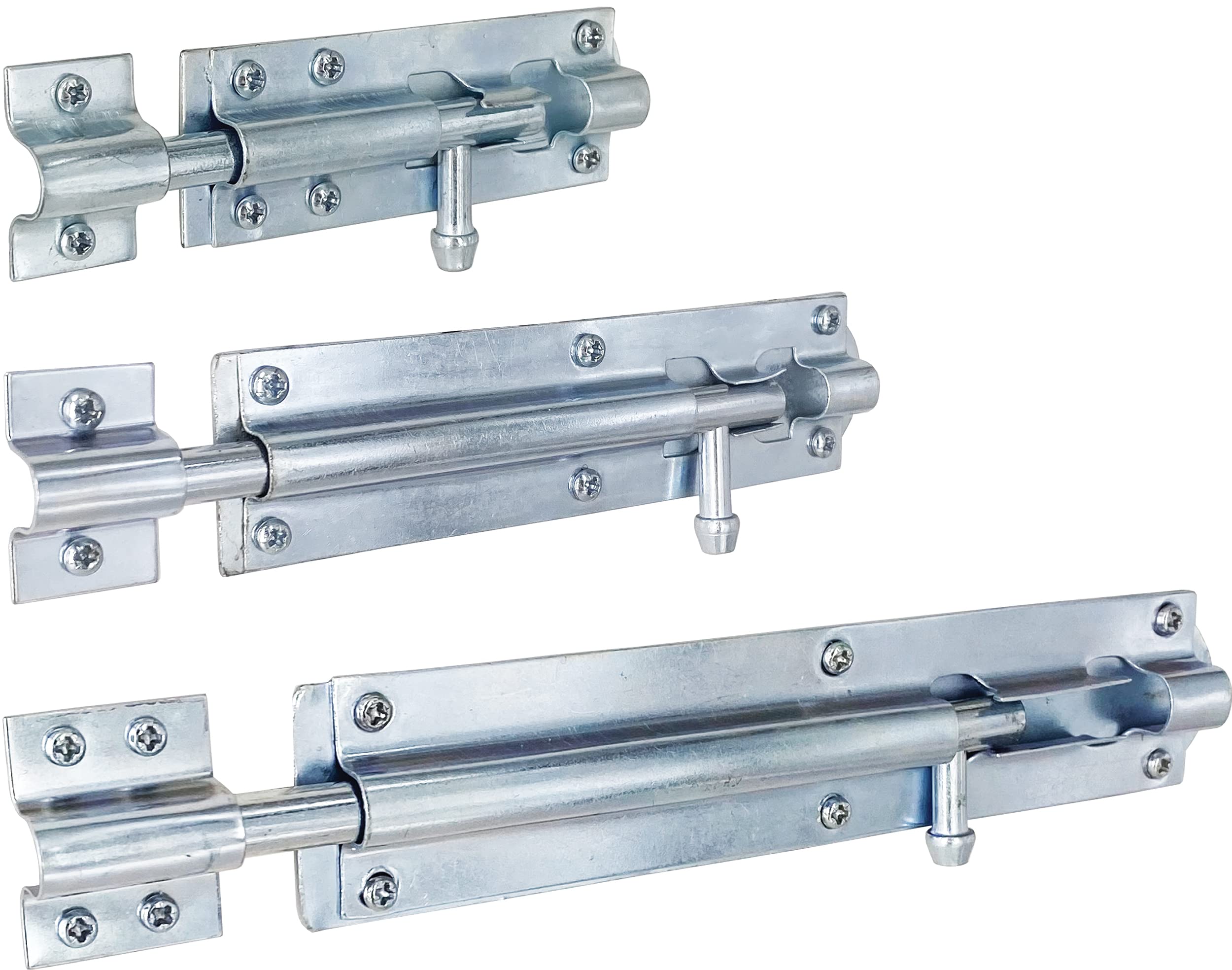 Buy IRONTITE® 2 Pack Tower Bolt 100mm (4") Slide Bolt, BZP Door Lock