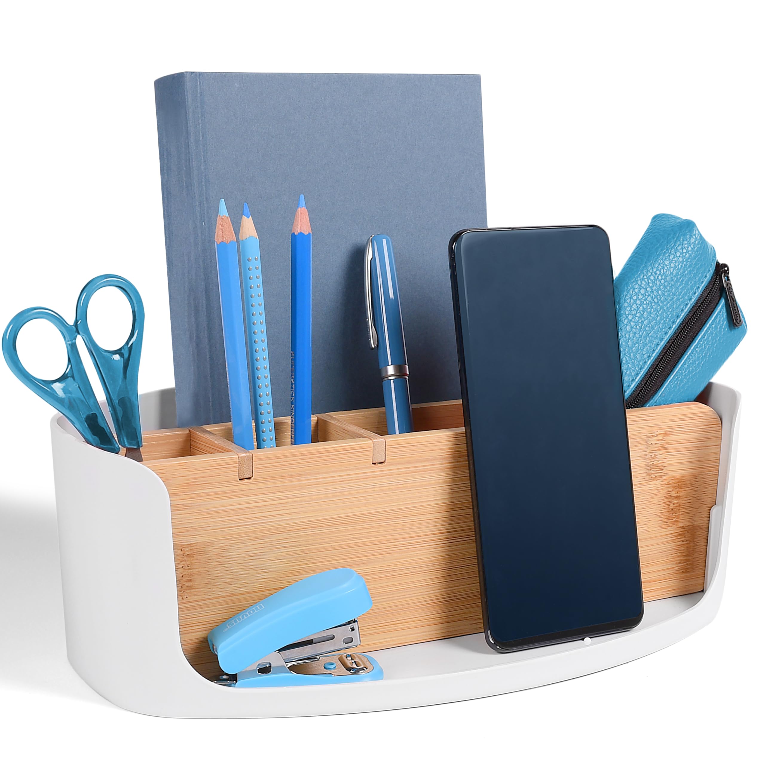 LIVONDO Eco Desk Organiser, table, office, cosmetic organiser, mobile phone & tablet holder, pen holder, stationary organiser