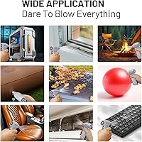Vista 7 de Compressed Air Duster, Ergonomic Design 250,000 RPM Compressed Canned Air Alternative, 3-Gear Powerful Blower for Computer Keyboard, PC