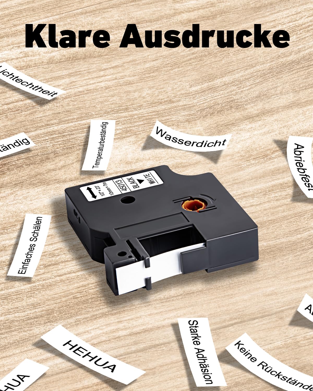 Nastri Etichette Compatibili Dymo - 5x12mm Nero Su Bianco, Per Etichettatrici