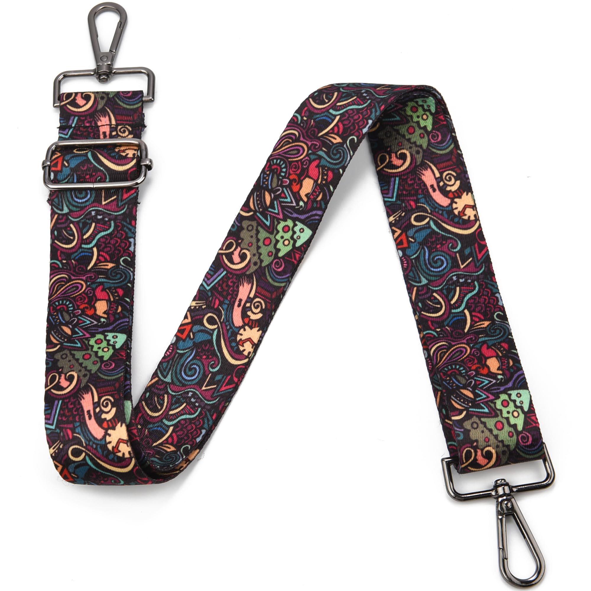 Purse Strap Gold Hardware Replacement Crossbody Bag Strap, Wide Adjustable Shoulder Strap