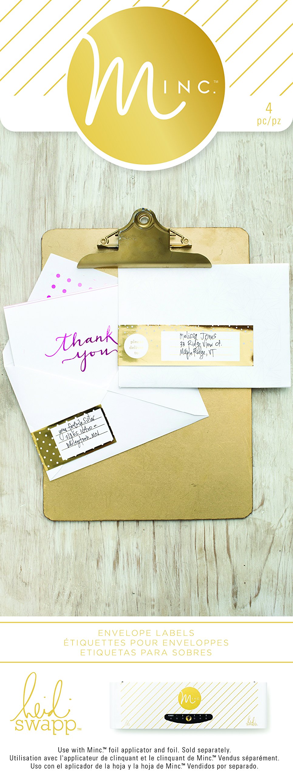 American Crafts4 Piece Heidi Swapp Minc Envelope Labels