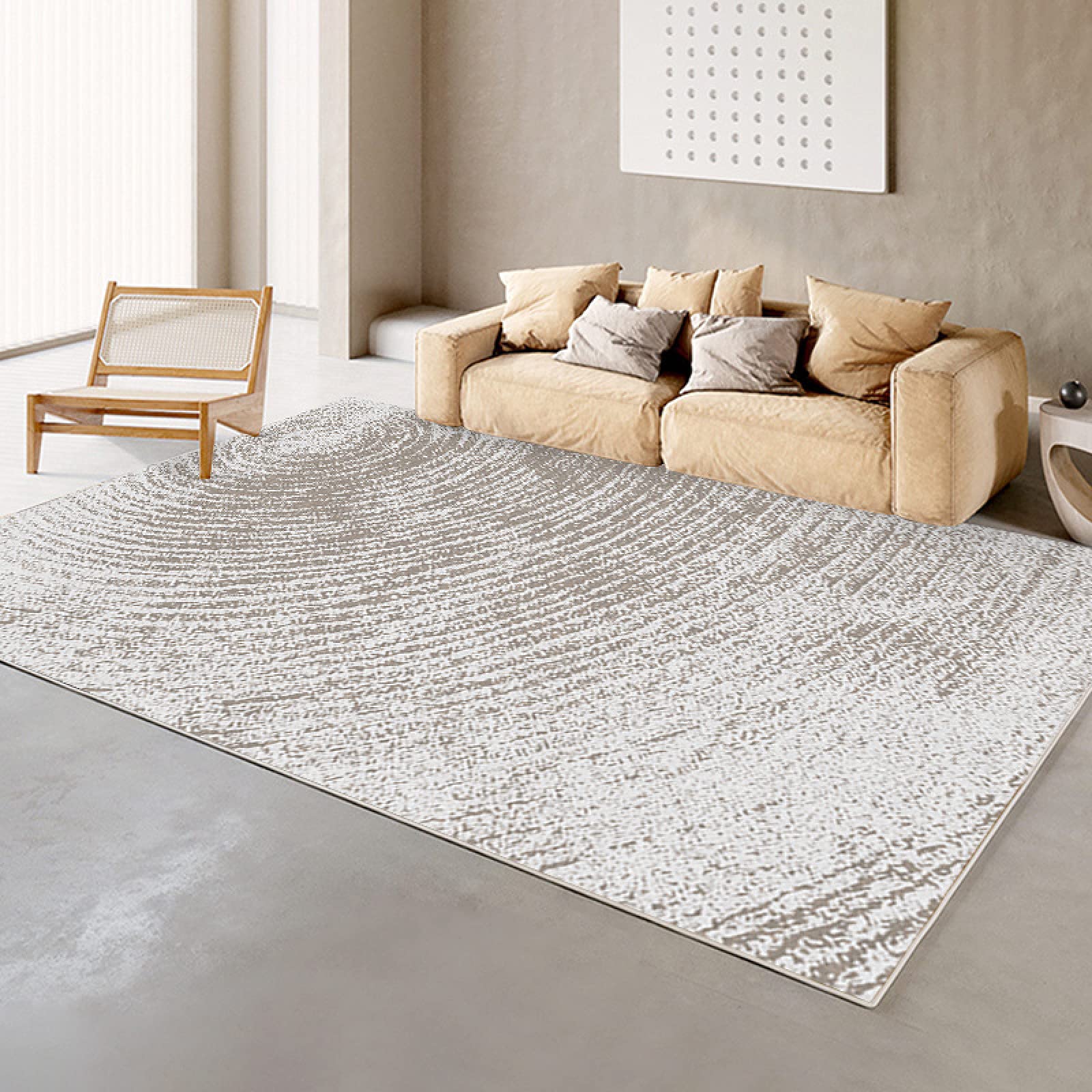 Tapis de salon en peluche douce 80x160cm antidérapant et lavable pour chambre