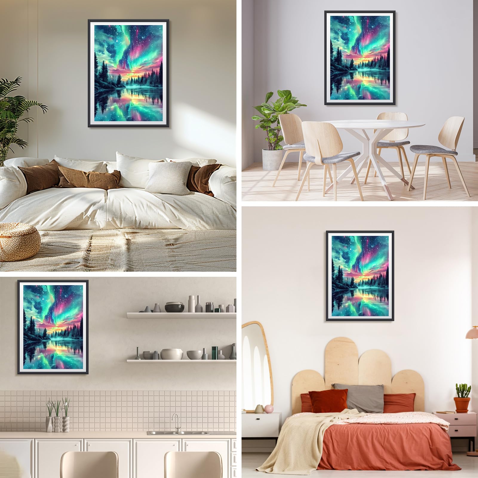 DAERLE 5D Diamond Painting Kits voor volwassenen, strand diamant kunst kits kust volledige boor diamant schilderij zonsondergang kit voor kinderen beginners, doe-het-zelf kristal foto kunst voor thuis