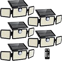 Vista 12 de Luces solares al aire libre MIHANI, luces de cubierta con sensor de movimiento de carga rápida al aire libre para terraza con alta luminosidad