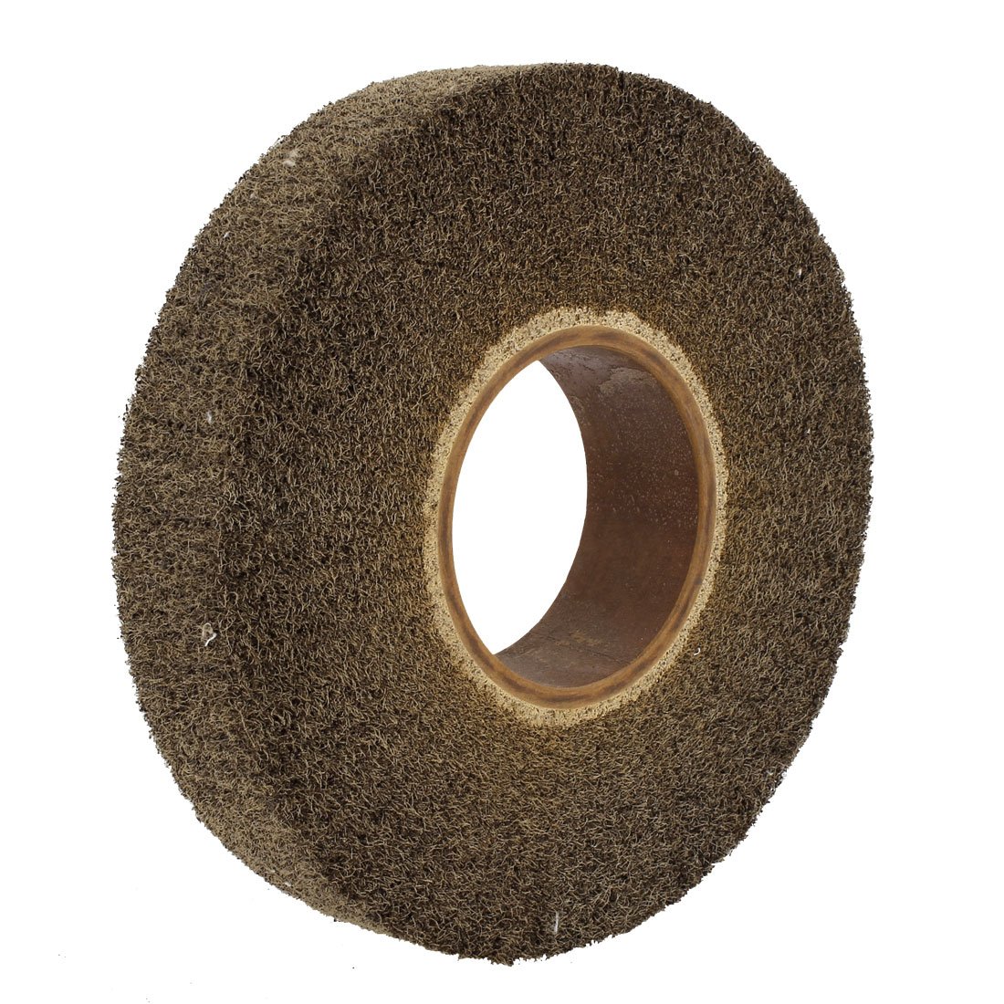 Aexit Brown Wooden Abrasives Core Fiber Abrasives Grinding Wheel 200mmx75mmx40mm Model:78as125qo659