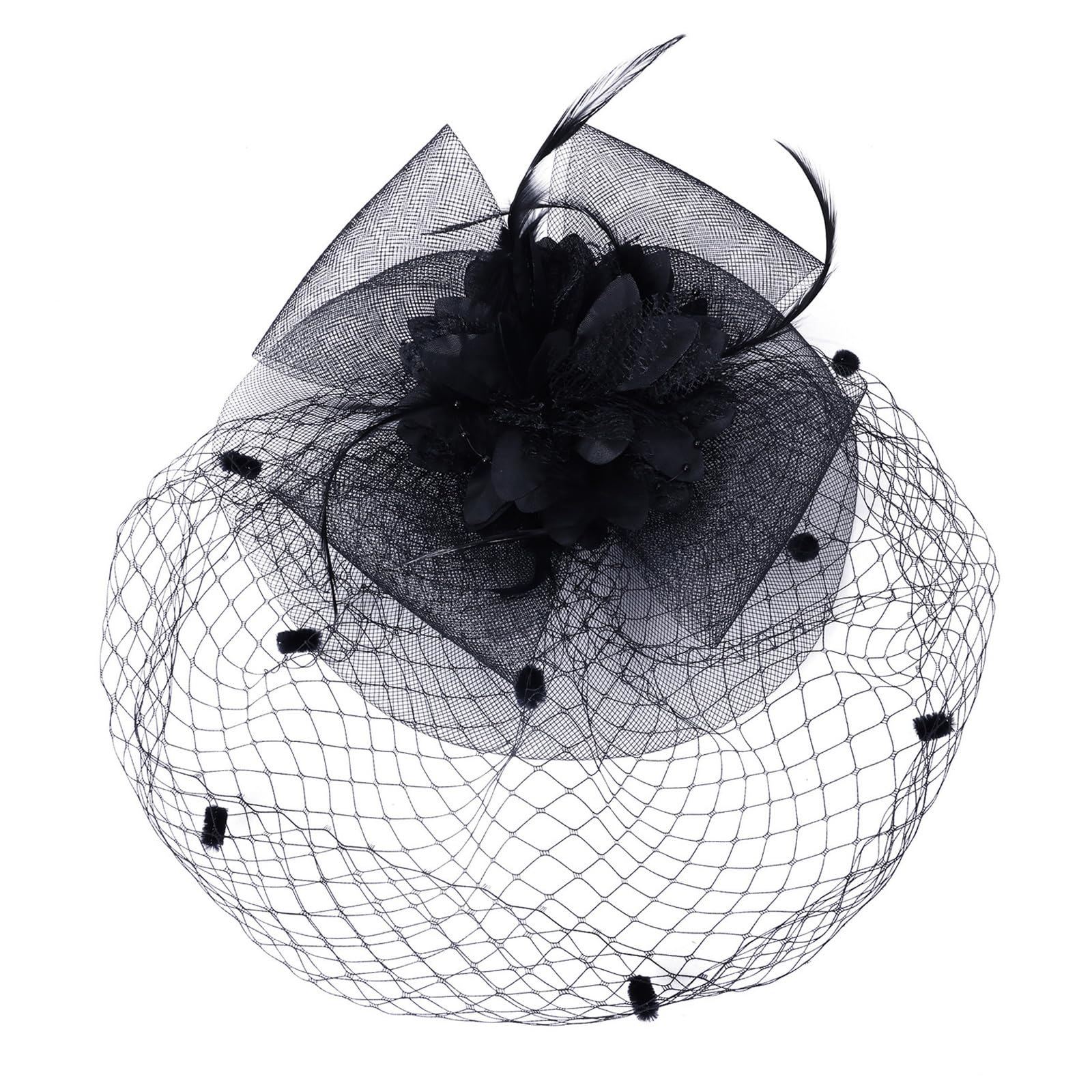 MICFENY Breathable Soft Tulle Hairpin Clip Headpiece With Secure Grip Perfect For Formal Event Daily Use Sensitive Skin