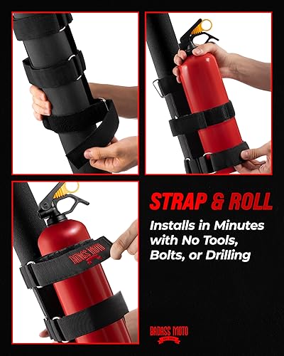 Miniatura 3 de Badass Moto Soporte para extintor de incendios Jeep, soporte para extintor de incendios compatible con Jeep Wrangler 1965-2022 JK JKU TJ CJ