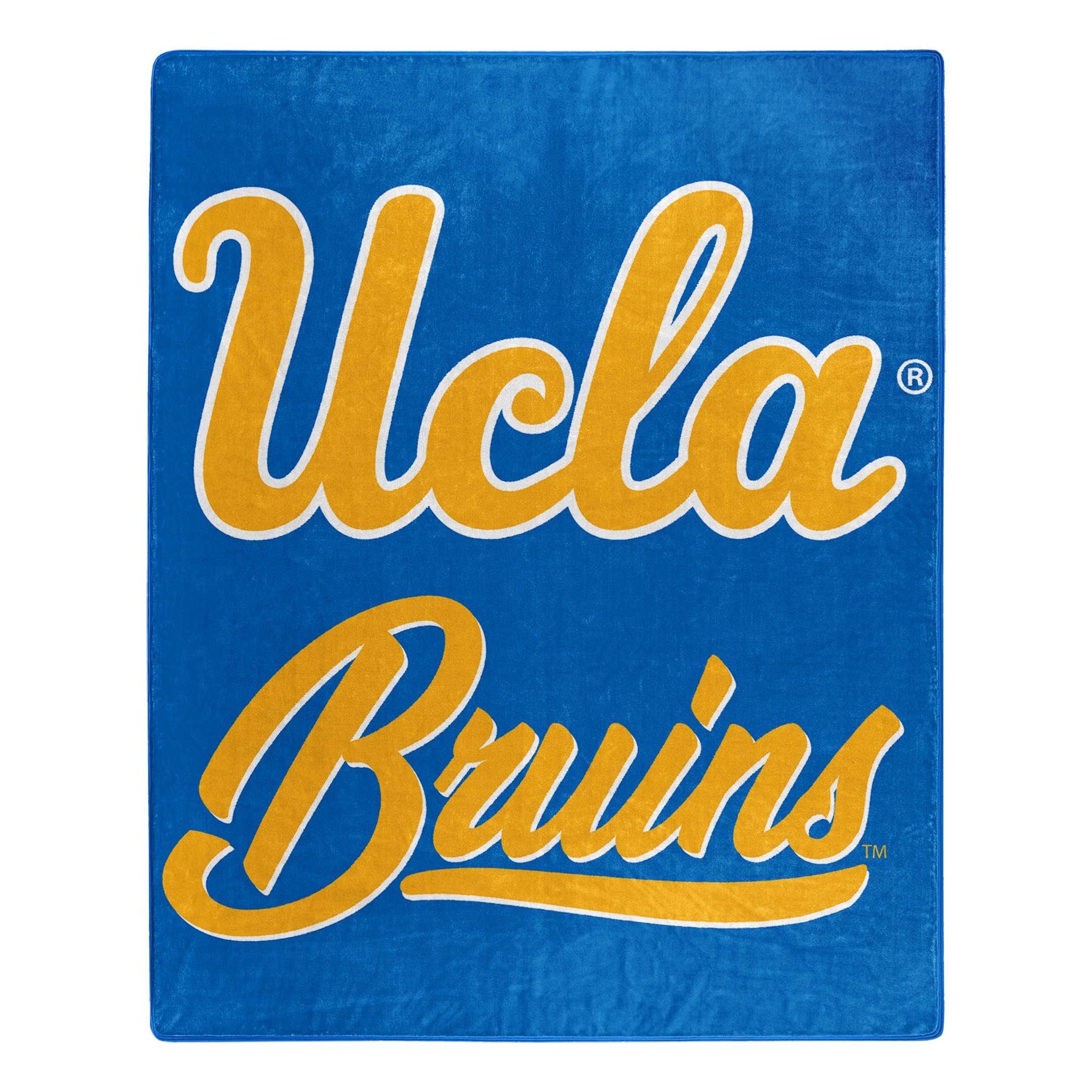 Northwest NCAA UCLA Bruins Unisex-Adult Raschel Throw Blanket, 50" x 60", Signature