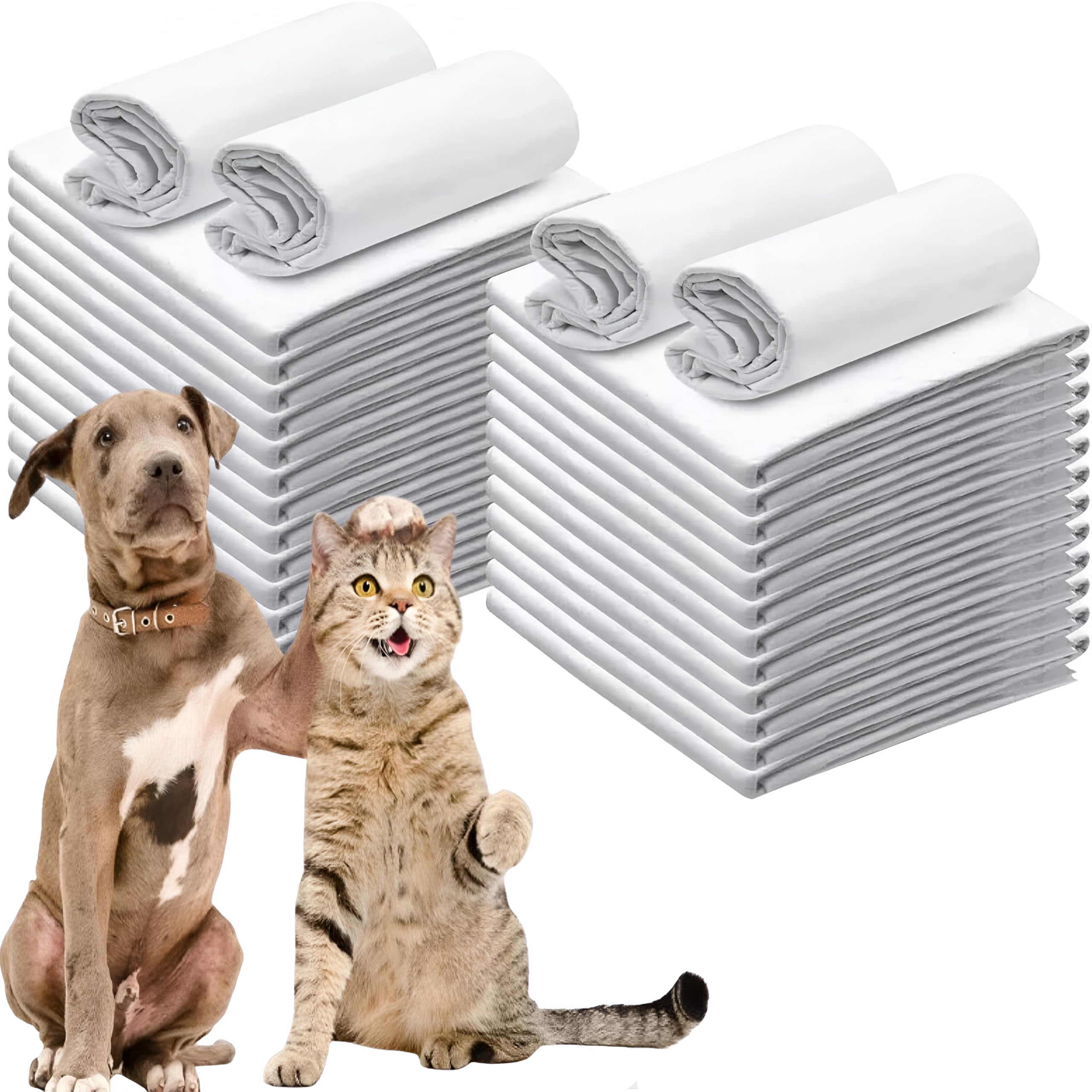 NTEK Puppy Training Pads 60x45cm Super Absorbent Leak Proof Dog Pads Disposable Large Pet Pads for Puppies and Dogs Odour Control and Incontinence Pads