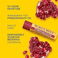 Vista 2 de Burt's Bees Bálsamo labial - Granada, hidratante labial con cera de abejas de origen responsable, sin tinte, tratamiento acondicionador de origen