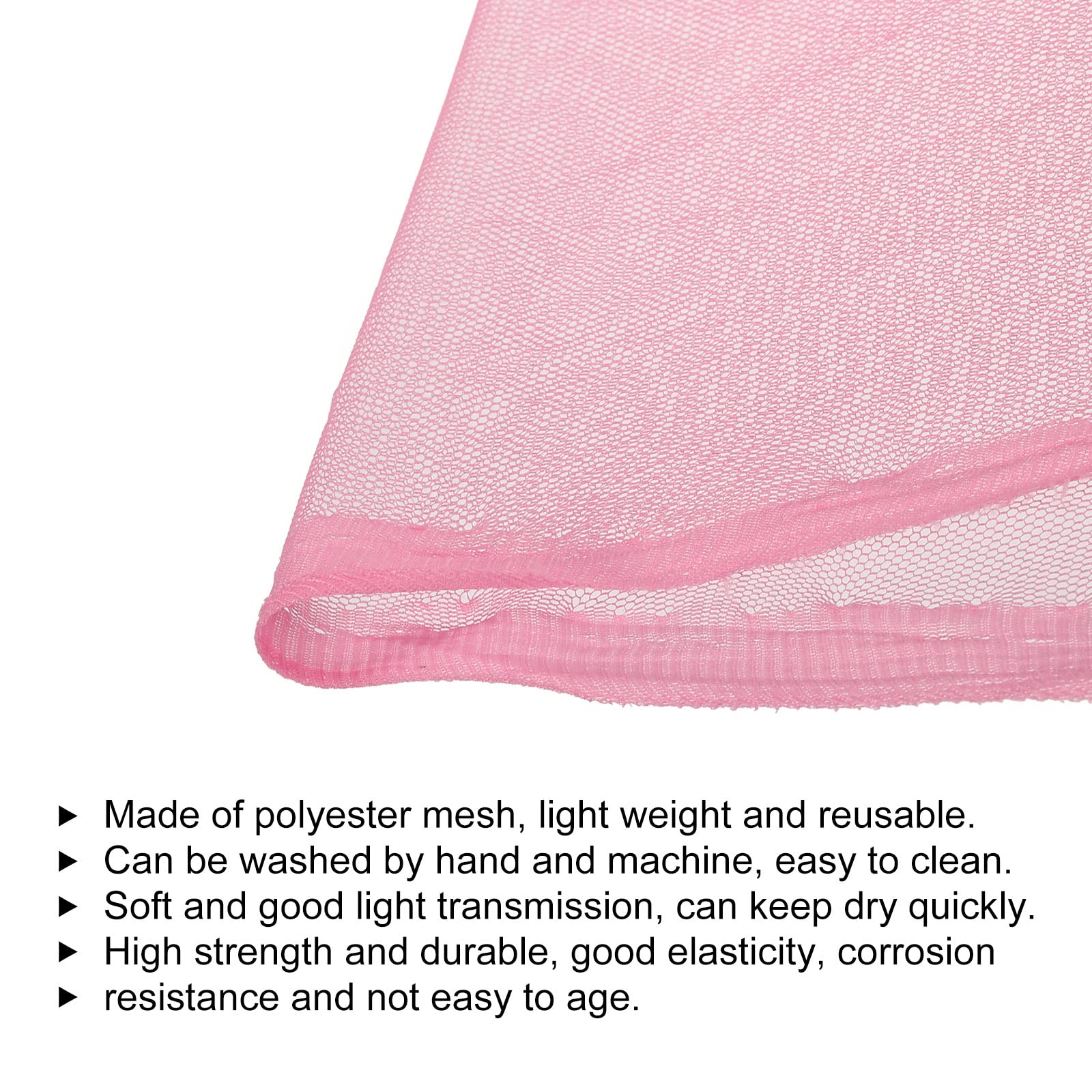 PATIKIL 160cm/62.4inch Mesh Fabric Slightly Stretchy for Netting Bag Backpack Pocket, Curtains, Headdress, DIY - Image 3