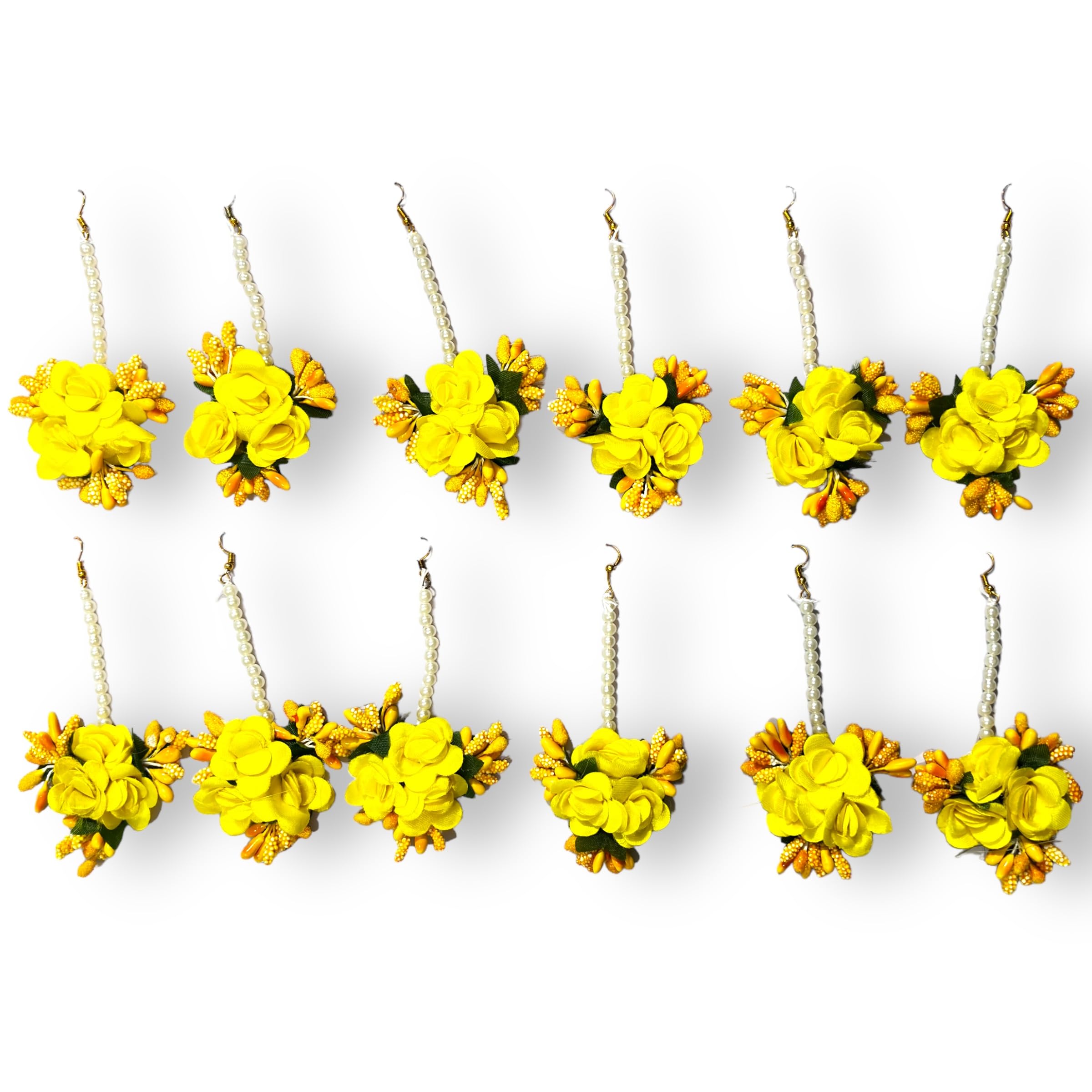 Flower Maang Tikka Set for Wedding | Baby Shower | Shaadi| Haldi | Mehandi | Party in Yellow Colour for Girls and Women, Floral Jewellery/Jewelry Mangtika combo 12 (Yellow & Green) (B0CXFZB5JB) Amazon Price History, Amazon Price Tracker