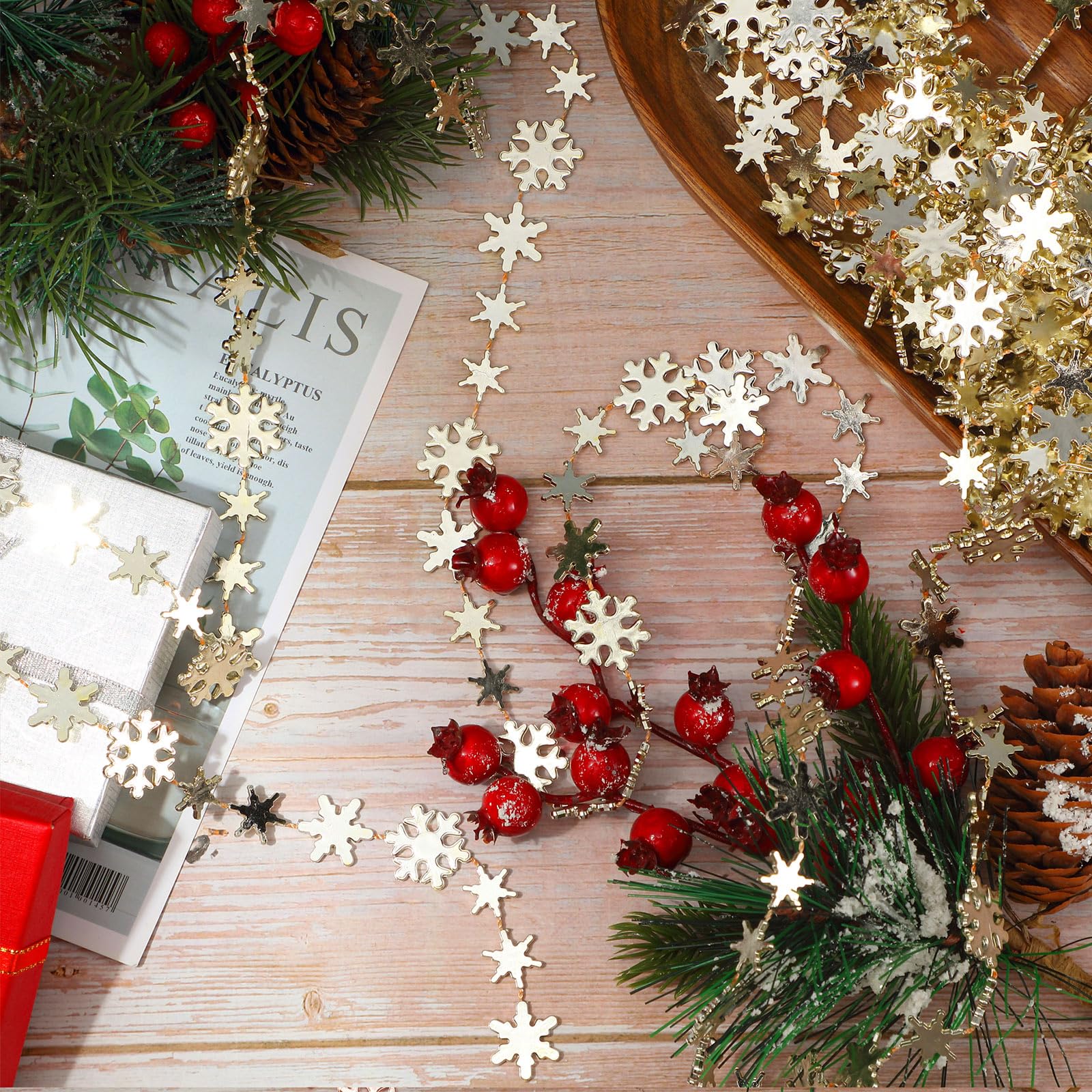 Aoriher 4er Pack Weihnachten Kunstschnee Dekoration Und Weihnachten Schneedecken Rolle Set Künstliche Schnee Für Weihnachten Dicke Weiche Flauschige Gefälschte Schneedecken Für Winter Deko (Weiß