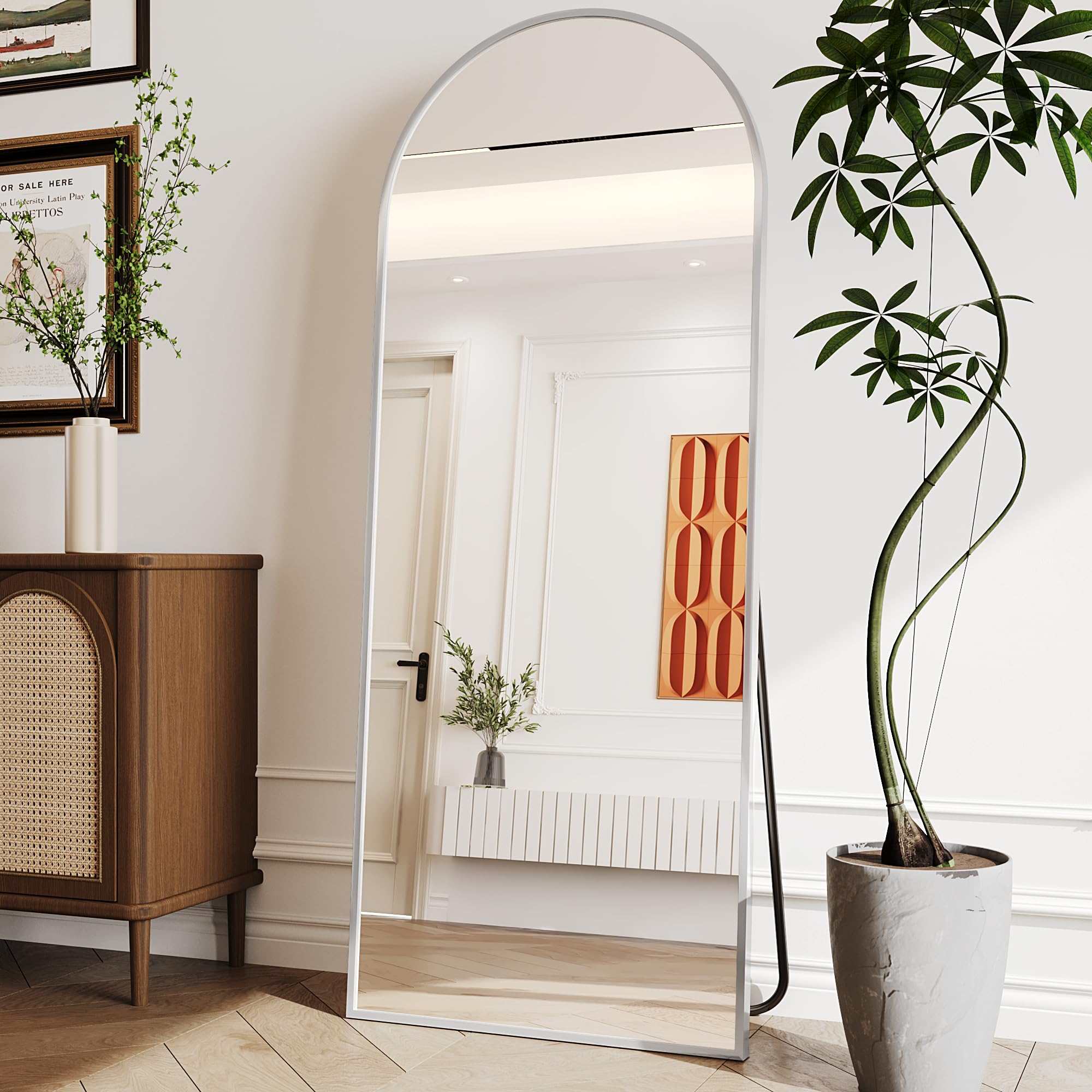 Amazon.com: AUYHM Standing Mirror,Arch Mirror Full Length,71