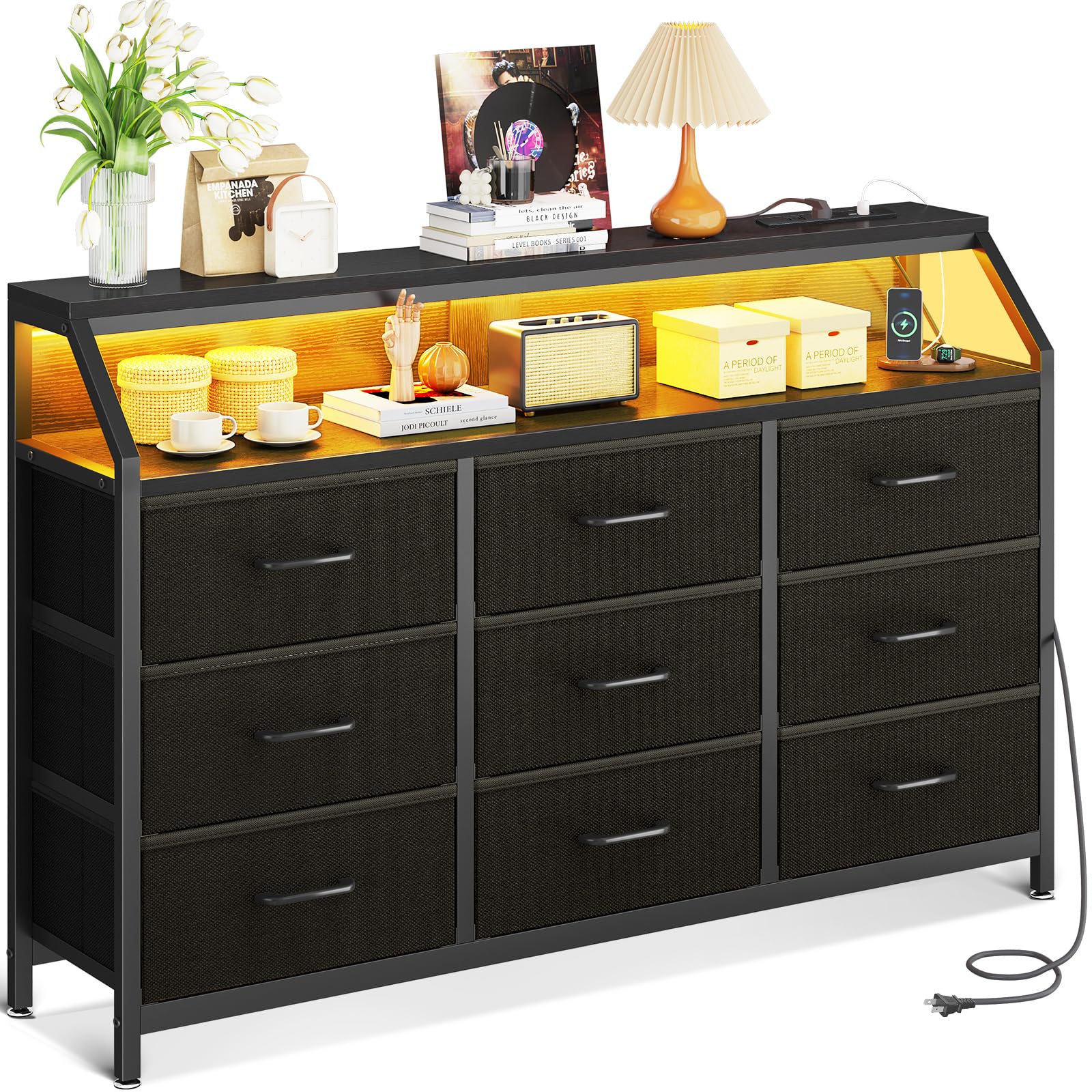 ロ*キ様 新品 AODK タンス チェスト 衣裝ケース 収納 LED付き 引き出 Amazon｜AODK タンス チェスト 衣裝ケース 収納ケース 衣装棚