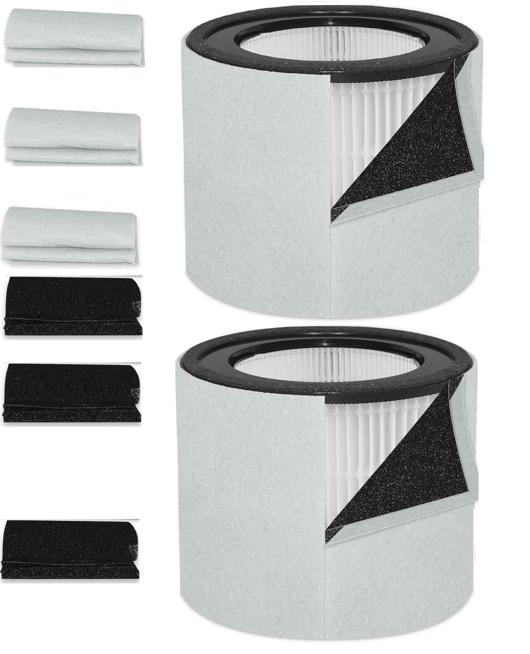 NIVMOWN 2 Set Replacement Filter Compatible with TruSens Z-3000 Air Purifier, 3-in-1 Filtration High-efficiency Activated carbon Pre-Filter, with 2 HEPA Filter + 8 Carbon Filters + 8 Pre-Filters