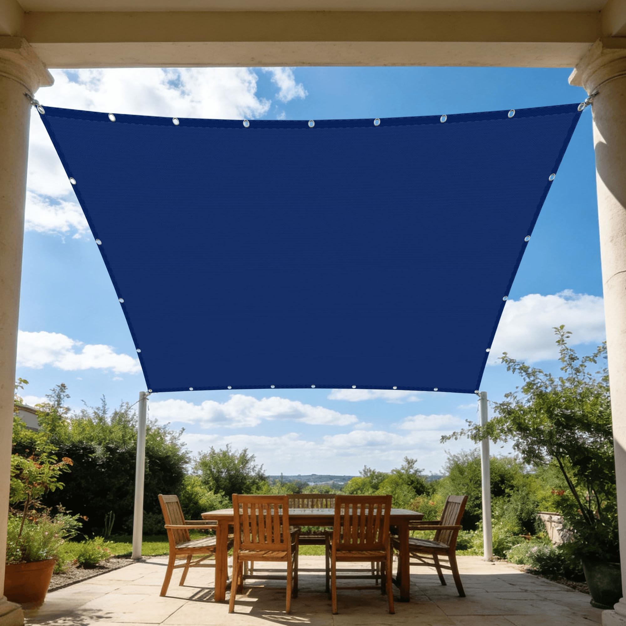 Toile imperméable rectangulaire 180x600 anti-UV pour l'extérieur