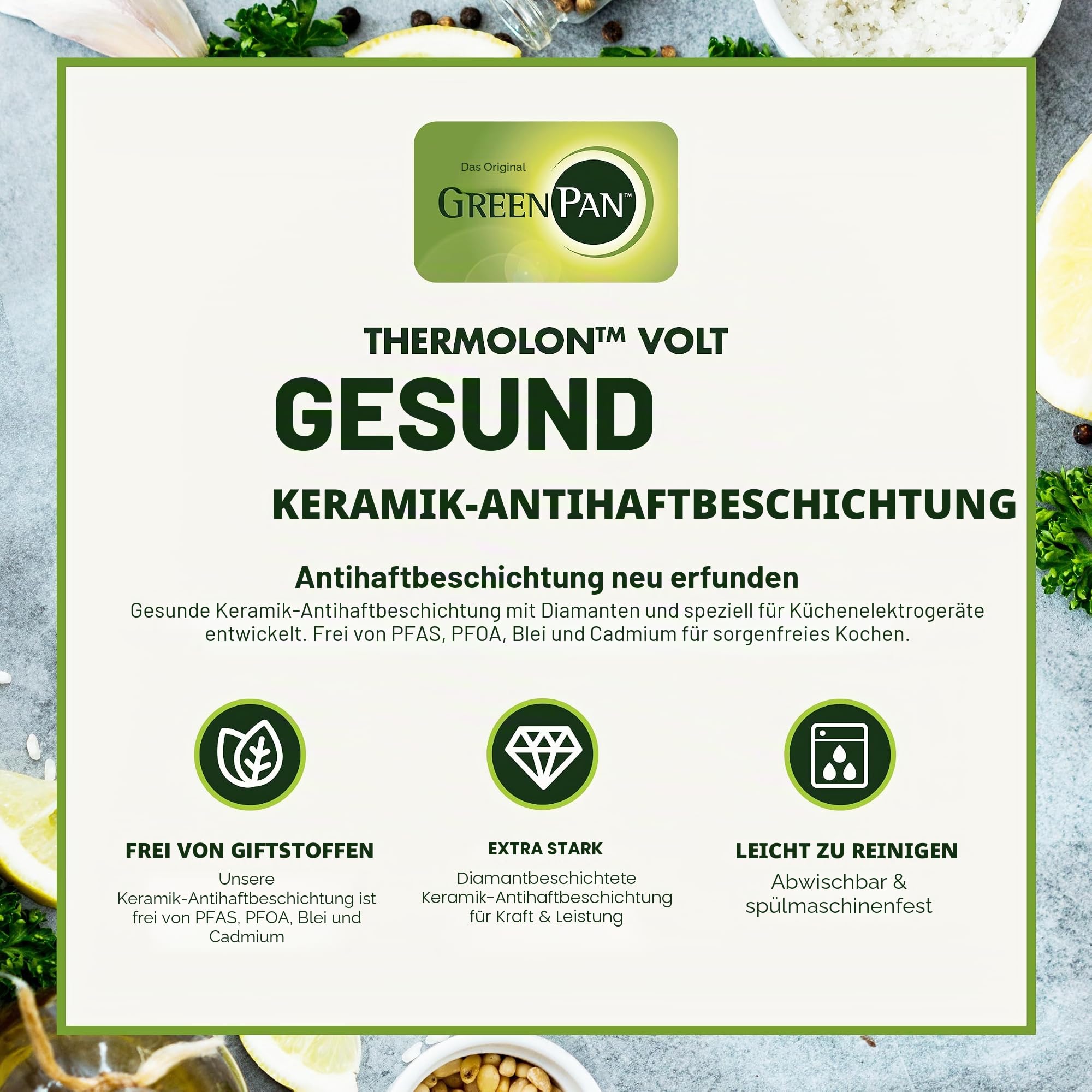 GreenPan Elite Wesentlich Schlau Elektrisch 5.6L Bratentopf,Einfache Brat- Sautier- Rühr- und Reiskocher-Vorwahlen,PFAS-freie Gesunde Keramik-Antihaft,Spülmaschinenfeste Teile,LED-Anzeige,Edelstahl