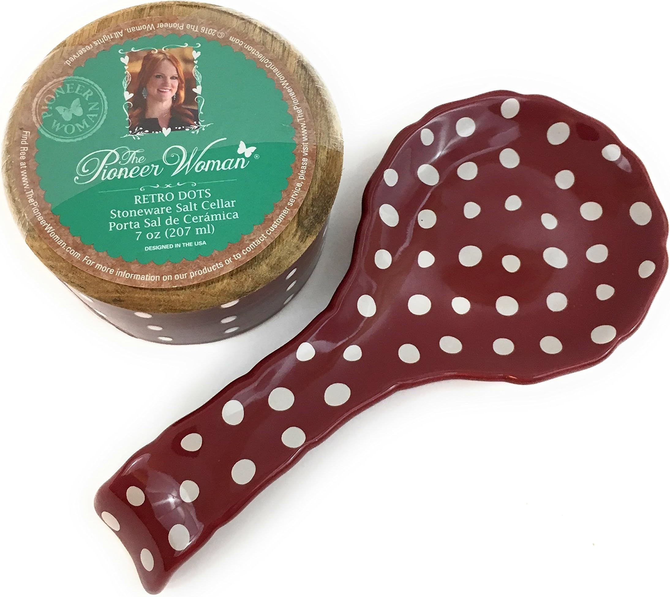 The Pioneer Woman Salt Cellar and Spoon Rest, Bundle