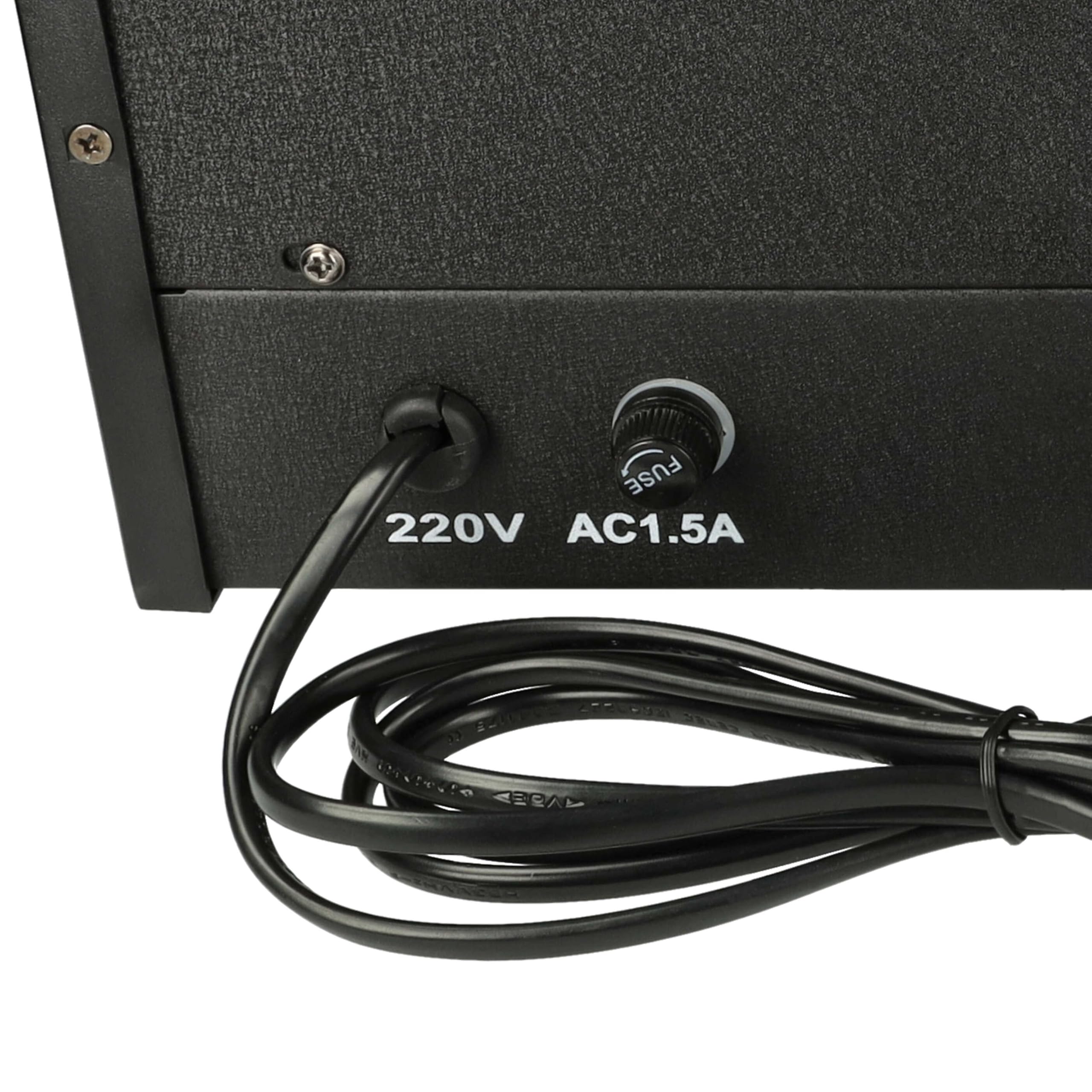 vhbw Caricabatterie 6 vani compatibile con Motorola GP540, GP340, GP360, GP320, GP380 batterie per radio - Stazione di ricarica, 9,6V, 0,5-0,9A
