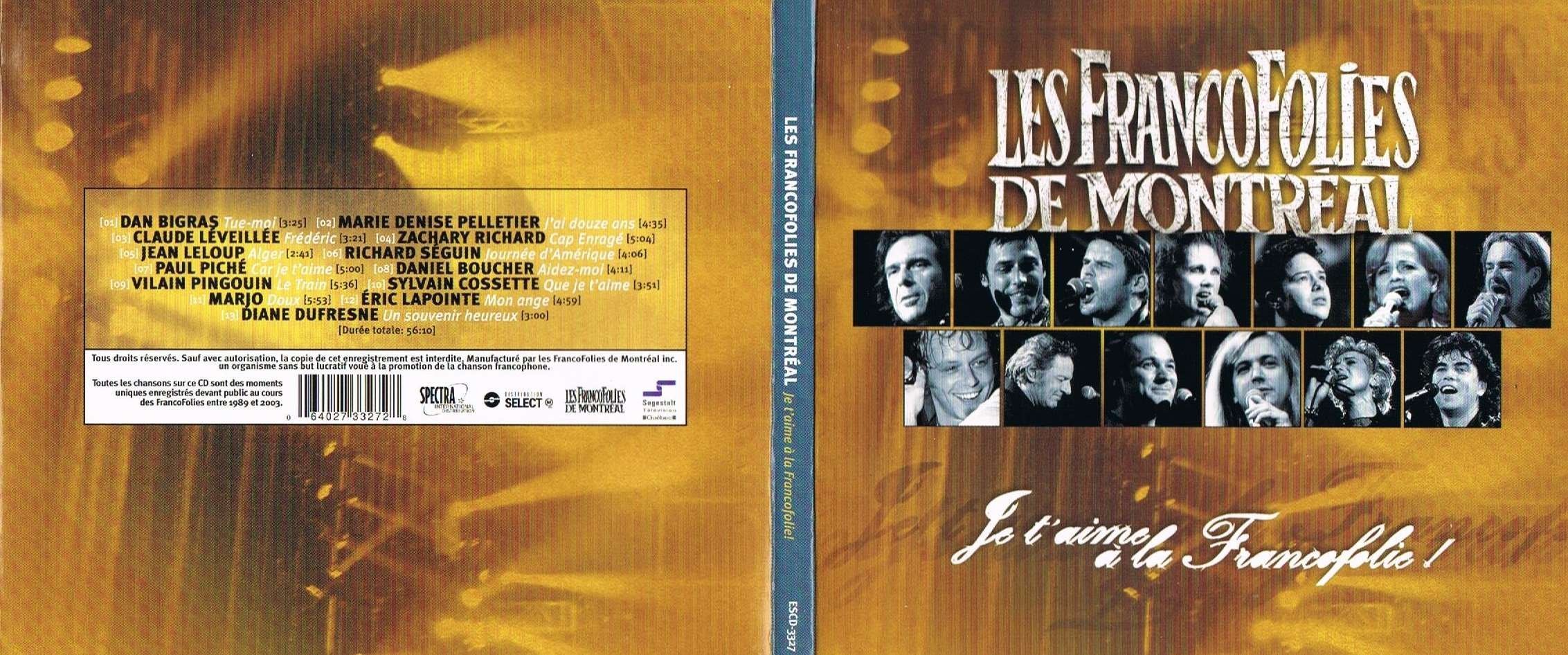 Je T Aime A La Francofolie (Fr) [Audio CD]
