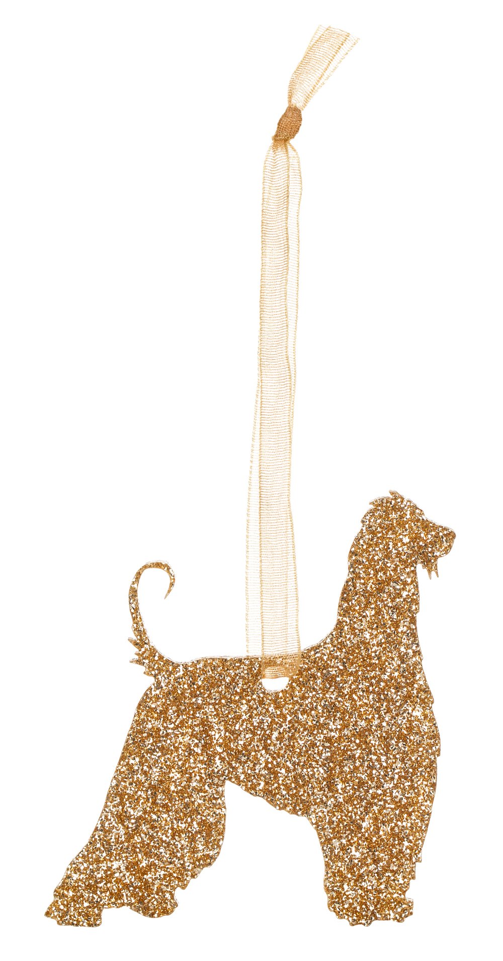 Pet Mirrors Glitter Afghan Hound Style 2 Christmas Decoration - Purple