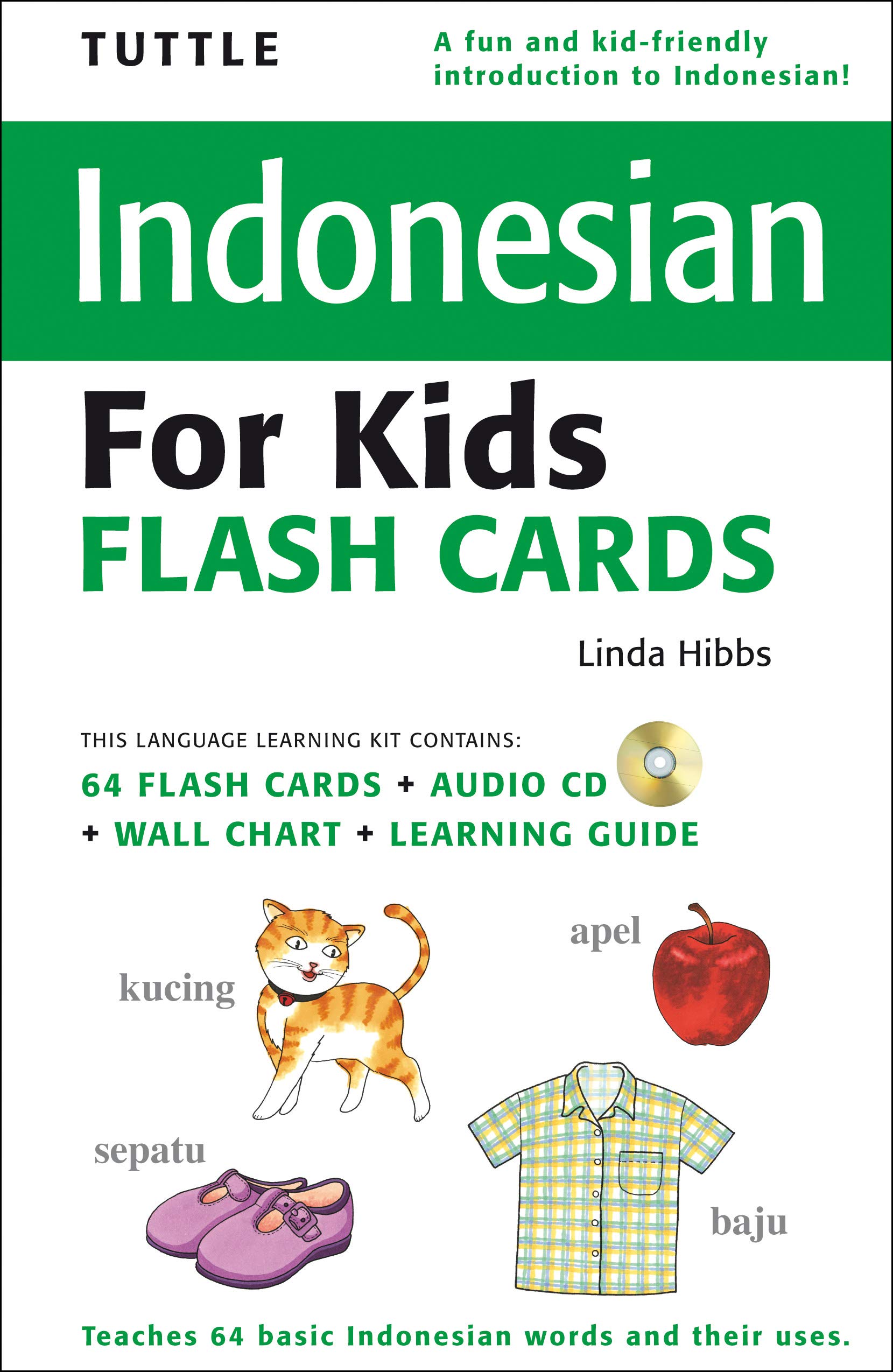 Buy Tuttle Indonesian for Kids Flash Cards: [Includes 64 Flash Cards, Audio Recordings, Wall Chart & Learning Guide] (Tuttle Flash Cards) — BookShops.in