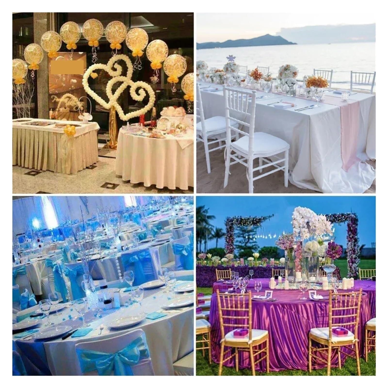 Runde Satin Tischdecke Grün 145 cm Glänzend Tischauflage für Hochzeit Party Esszimmer