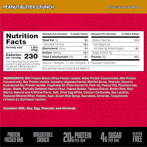 Vista 20 de BSN Protein Crisp Bar by Syntha-6 - Barra de proteína de suero bajo en azúcar, 1072753, 1