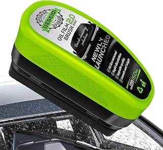 Flintronic Car Oil Film New 2.0 Cleaning Brush, Powerful Oil Film Removal and Crystal Coating, Car Windshield Cleaning Improves Visibility, 150ml